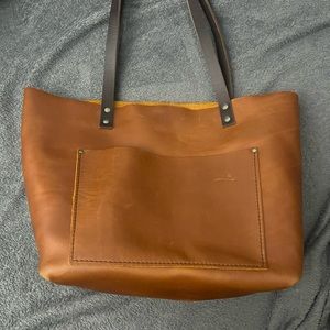 Portland leather tote